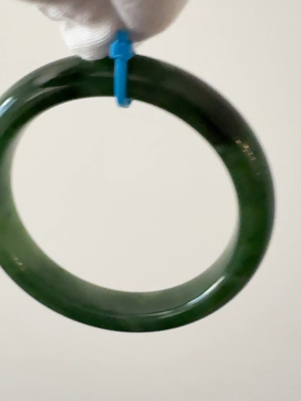 Certified Natural Green Jade Bangle Bracelet 俄七 - Picture 6 of 12